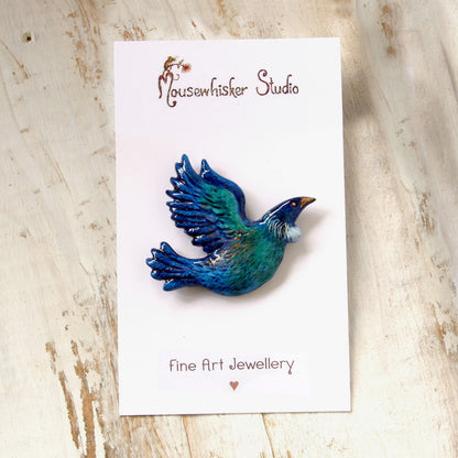 Tui Brooch - Kiwiana Gift