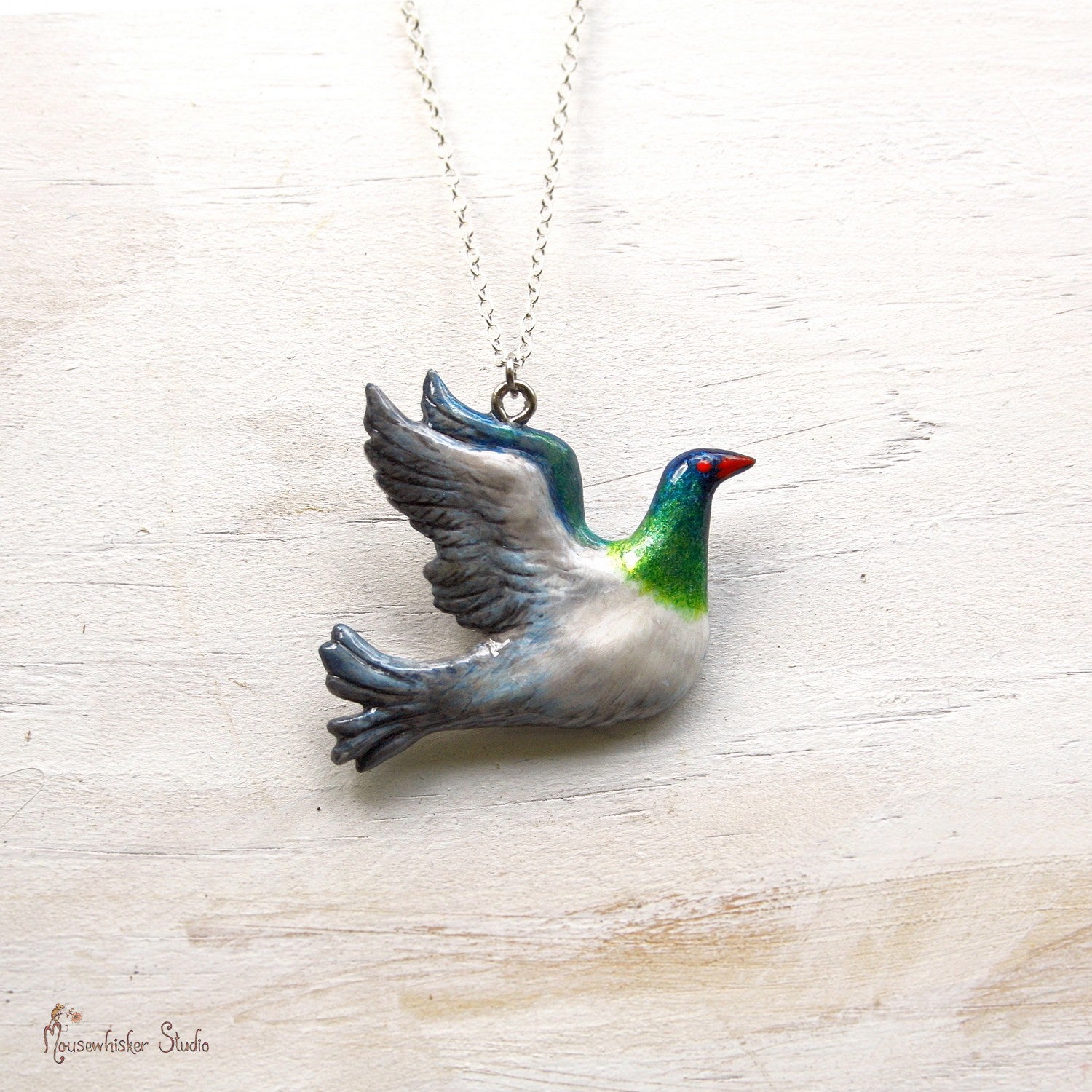 Kereru Necklace - NZ Bird Art