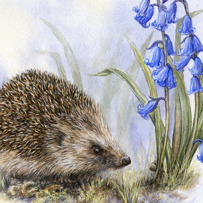 Hedgehog wall print - animal nursery art