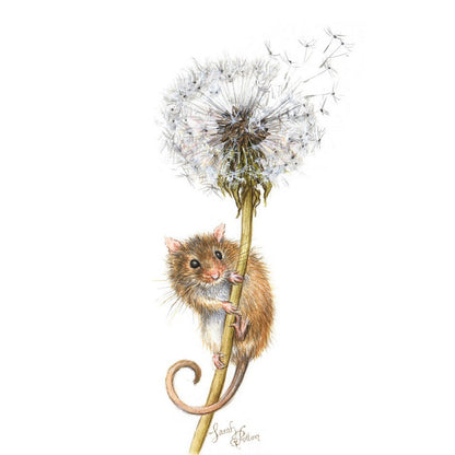 'Dandelion Fluff' - Mouse Original Painting