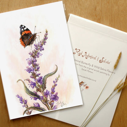 Butterfly Wall Art Print - Red Admiral Picture